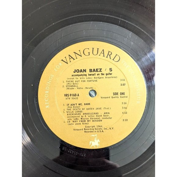 Joan Baez 5 LP 1964 Vanguard VSD 79160 1964 Original Vinyl Folk Stereo - Picture 11 of 13